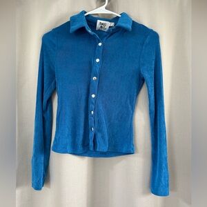 Princess Polly Elody Long Sleeve Top Blue